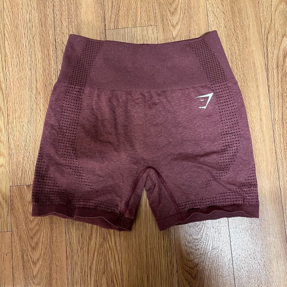 Gymshark Women's Vital Seamless 2.0 Shorts, Brick Red, Medium